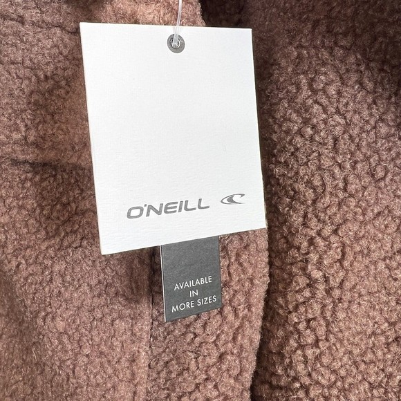O'Neill Makenna Solid Pile Fleece Jacket Dusty Mauve NWT Size Medium - Picture 8 of 12